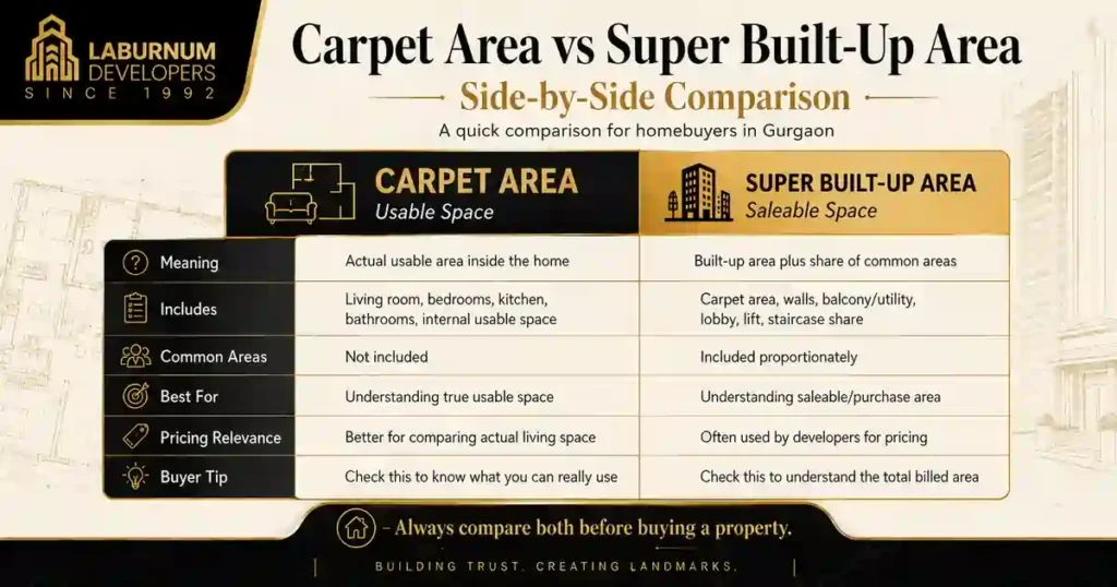 Carpet Area vs Super Built-Up Area
