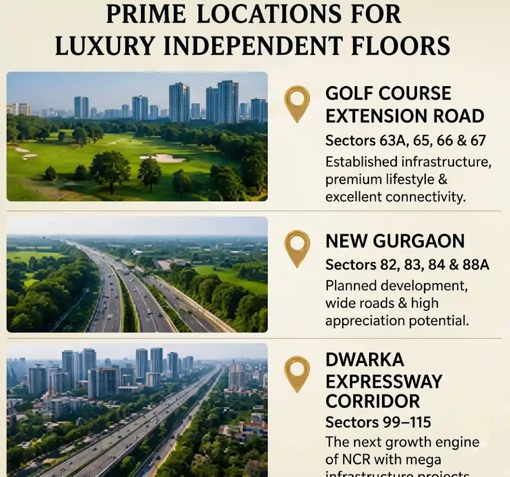Prime Loactions for Luxury Independent Floors