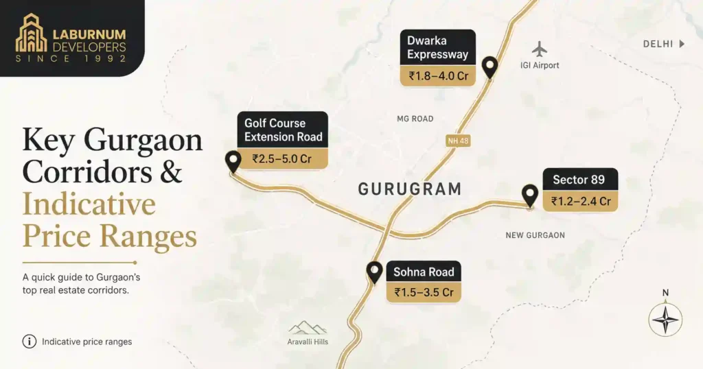 Key Corridors of 3 Bhk Apartment in Gurgaon