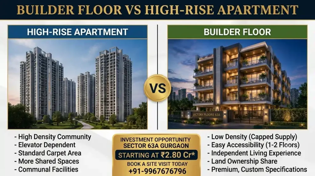 Low Rise Residences in Gurgaon : High Rise vs Low Rise