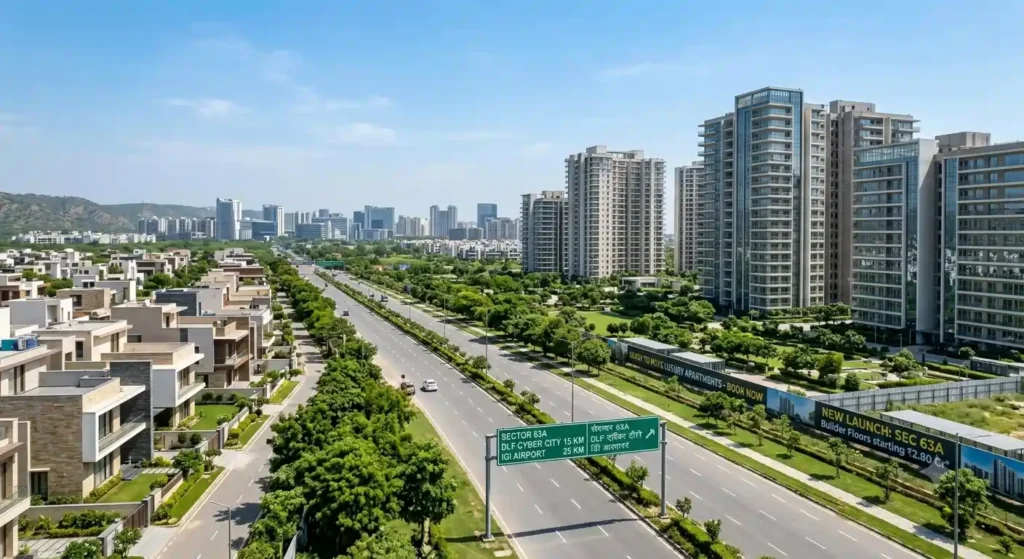Low Rise vs High Rise in Sector 63a Gurgaon