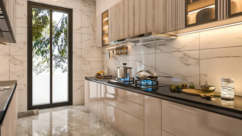 Elegant Modern Kitchen Sector 63A Gurgaon