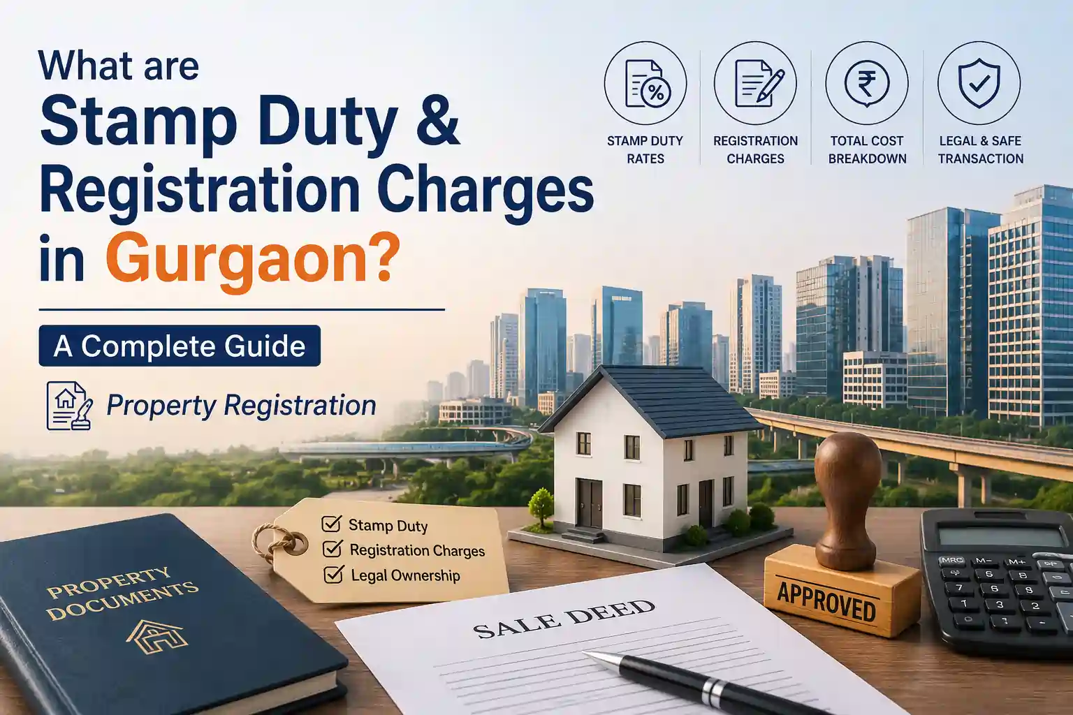 what is Stamp duty & Registration Charges in gugraon (Haryana) : a complete process property registry