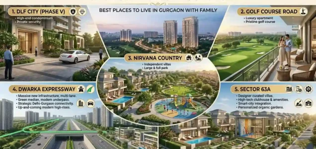 posh areas in gurgaon | top posh areas to live in gurgaon