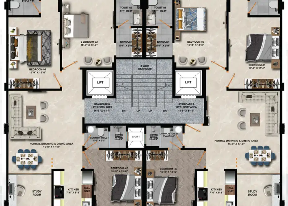 Floor Layout Sector 63a