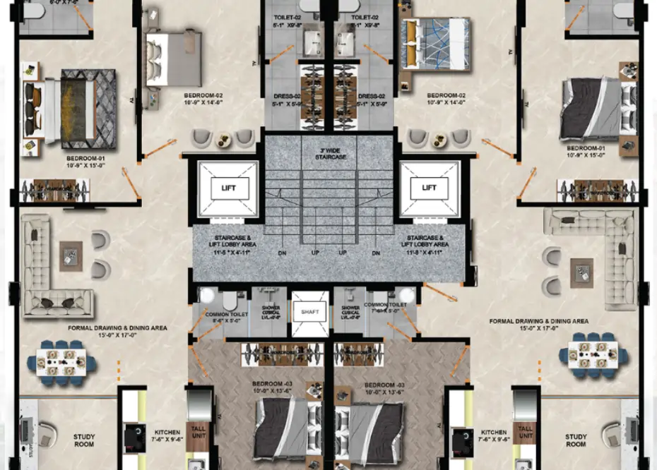 Floor Layout Sector 63a