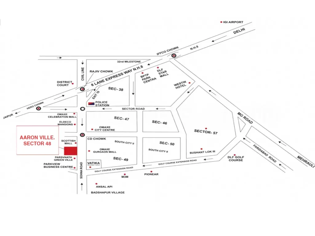 Location Layout Sector 48 Gurgaon