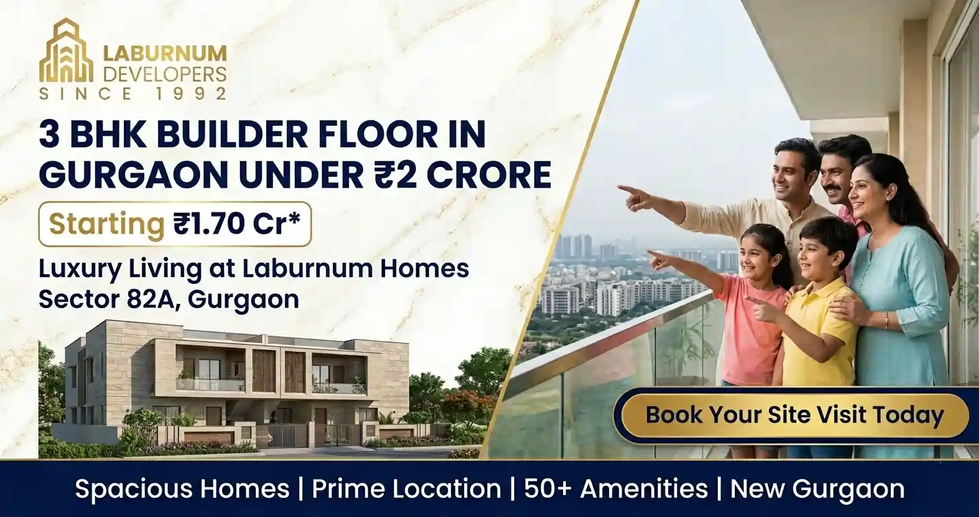 3 Bhk Builder Floor in Gurgaon under 2 Crores