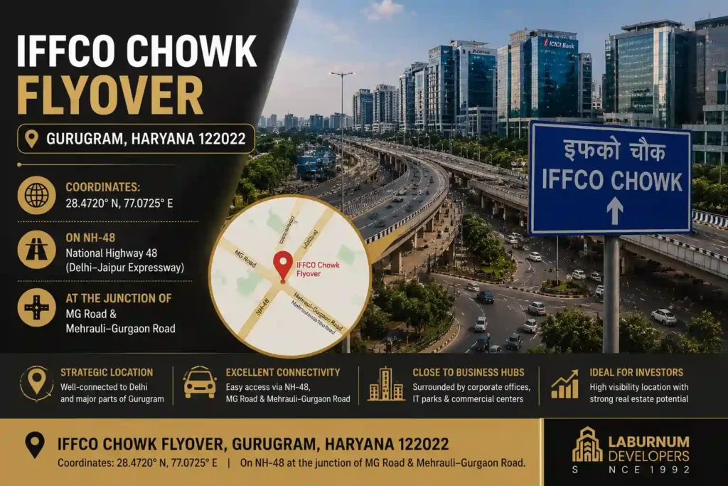 IFCO Chowk Flyover Gurgaon Map