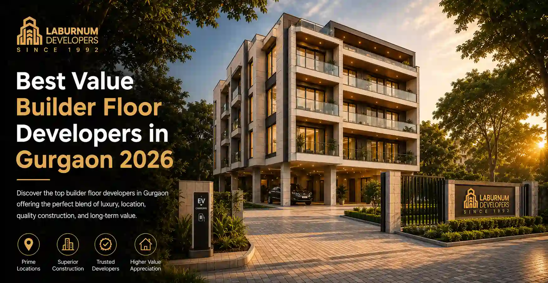 Best Value Builder Floor Developer in Gurgaon : Laburnum Developers