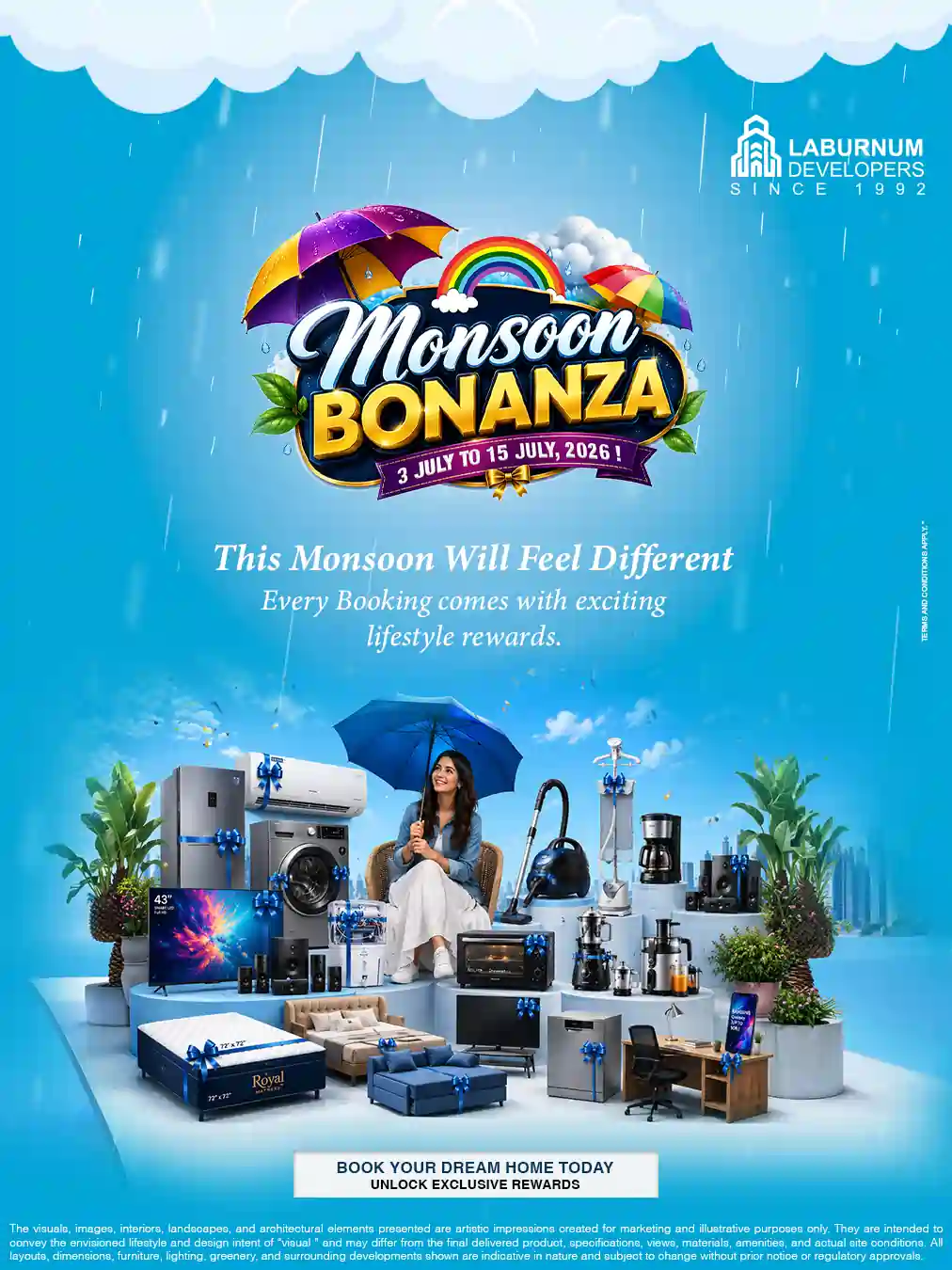 Mobile Monsoon Bonanza Builder Floors Offer