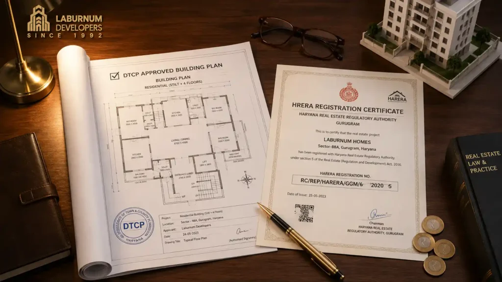 4 BHK luxury floor in Gurgaon buyer checklist — DTCP HRERA
