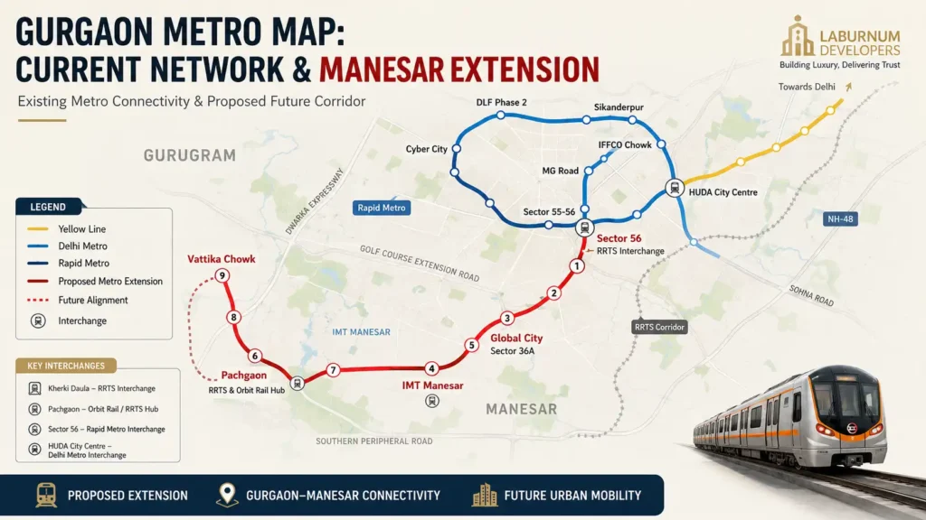 Gurgaon Metro Map