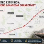Gurgaon Metro Route 2026