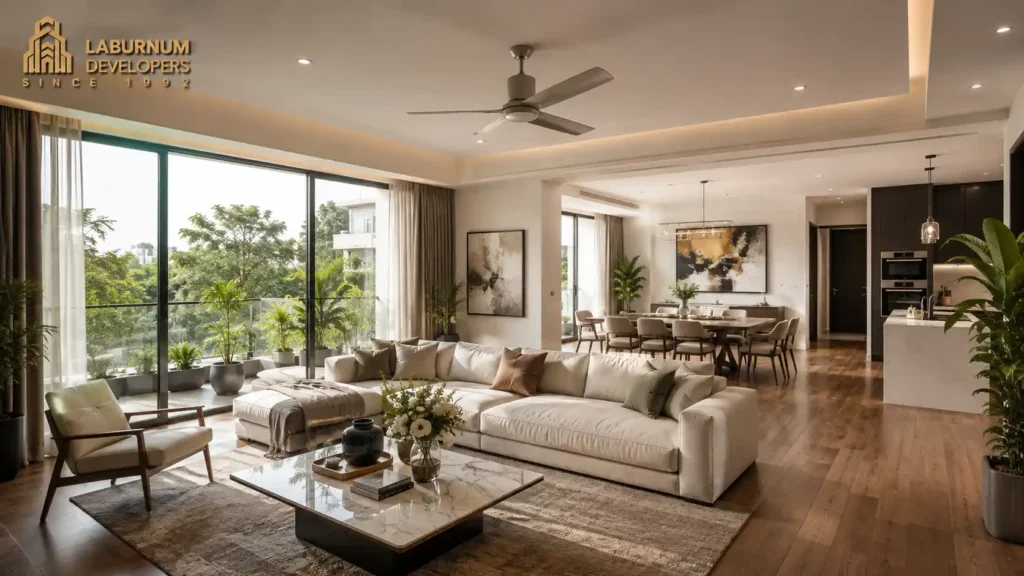 Luxury builder floor interior in Gurgaon