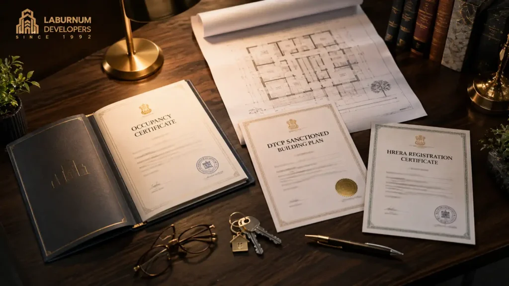 OC ready property Gurgaon, Occupancy Certificate DTCP HRERA verification ready to move projects 2026