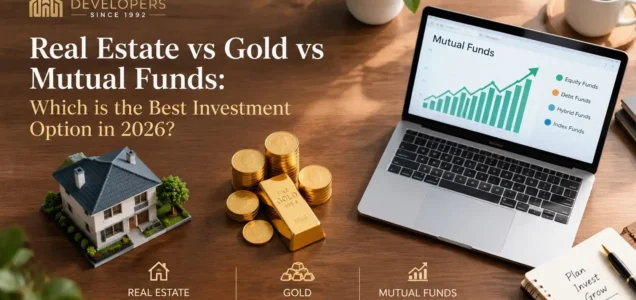 Real estate vs gold vs mutual funds investment comparison 2026