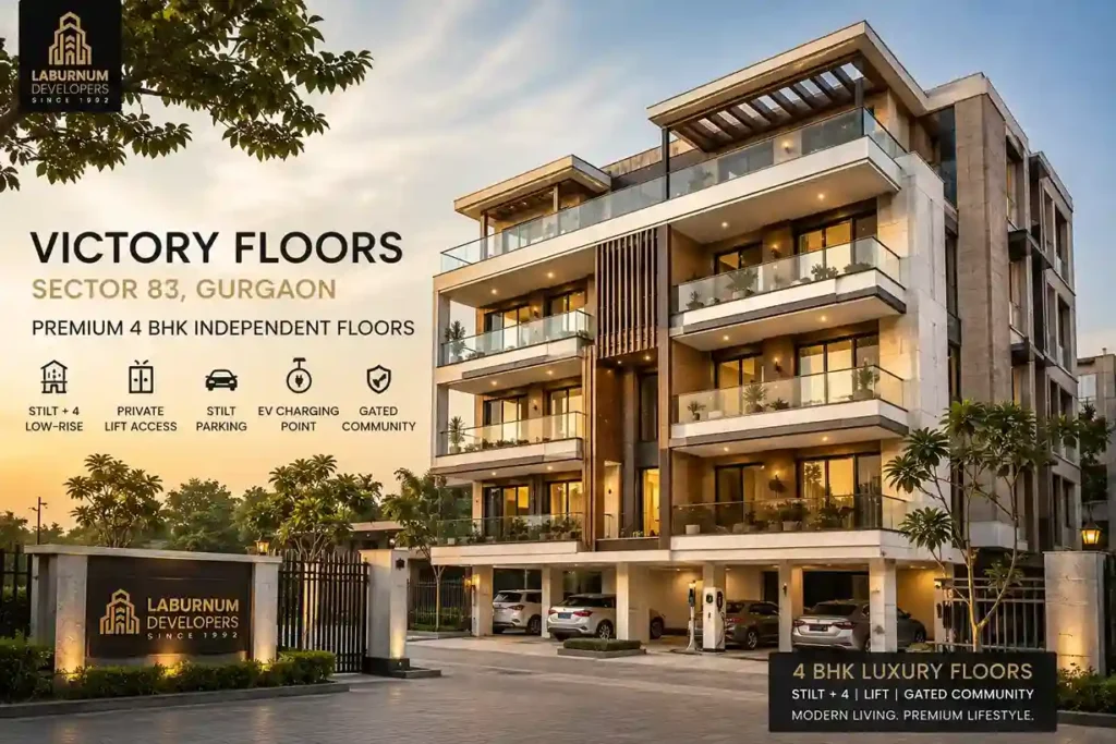 premium 4 BHK independent builder floor in Sector 83 Gurgaon