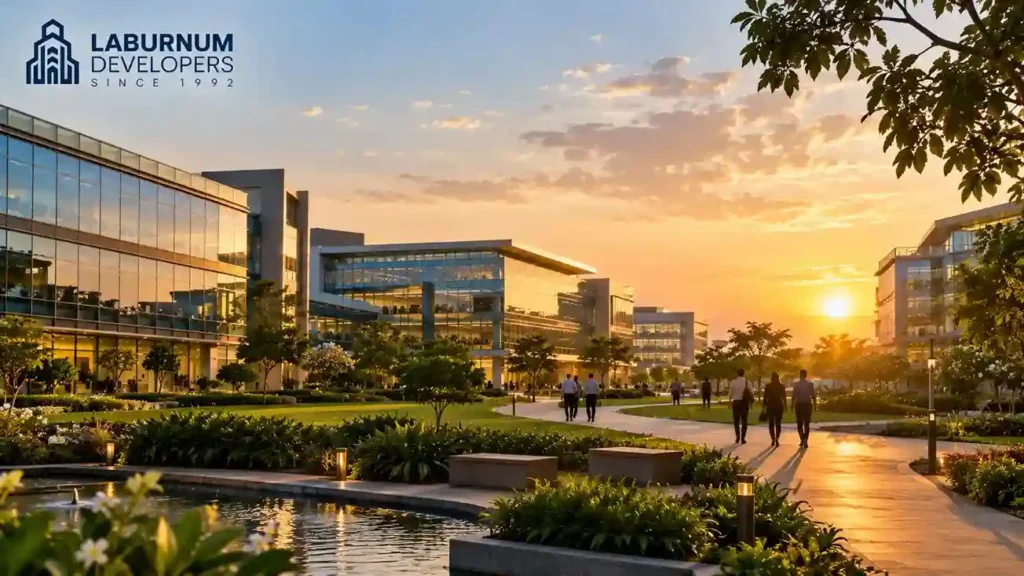 Modern business campus linked to the richest women in India